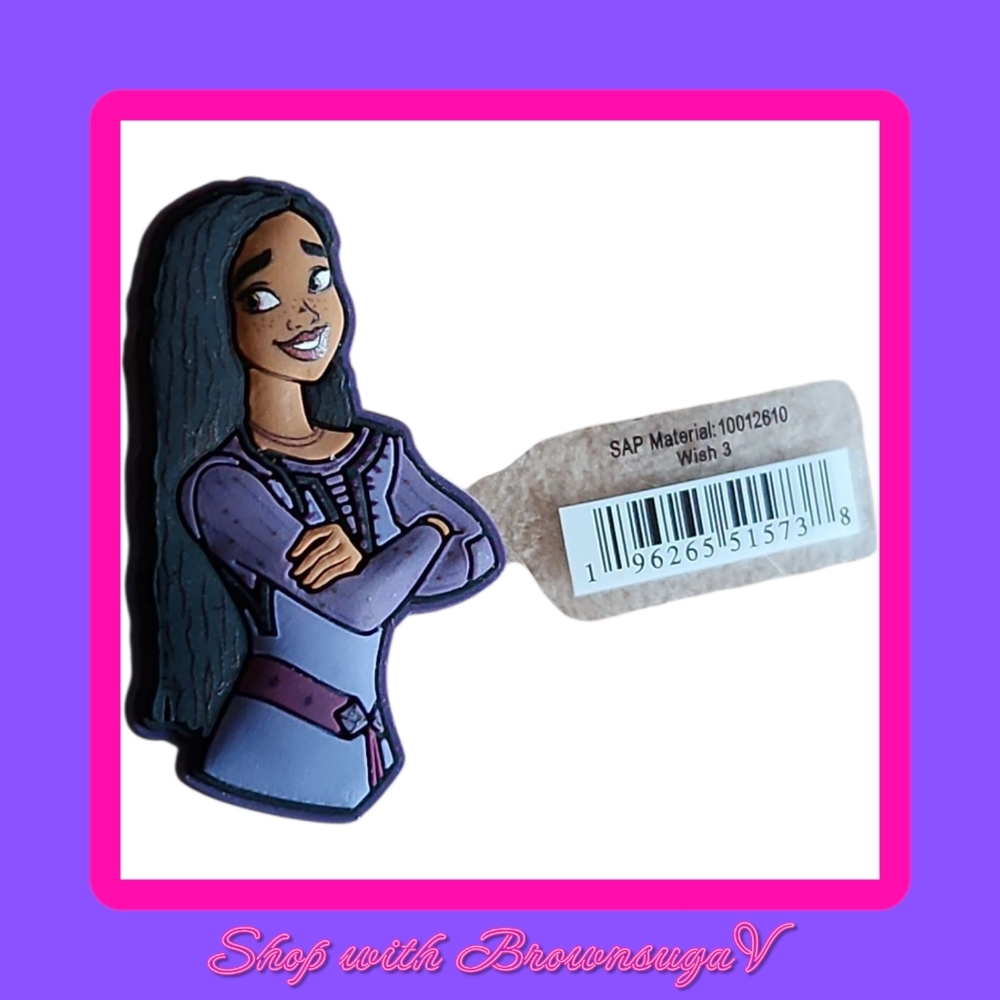 Disney Wish Asha Crocs Jibbitz Shoe Charm